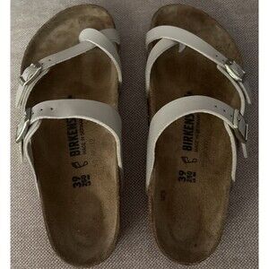 Birkenstock Mayari Birko Women's Sandals Normale White Size 39